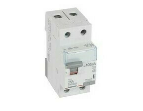 Chránič dvoupolový LEGRAND 411519 TX3 CHRÁN. 2P 25A 100MA AC