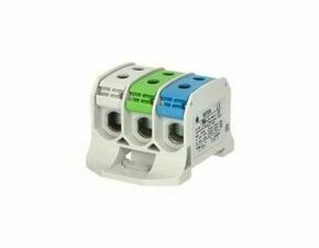 EL 1006021 Svorka univerzální RKA 50 3P LG/N/PE, 150A, 3pól. (6x vstup), AL/CU, na DIN/na panel (bal