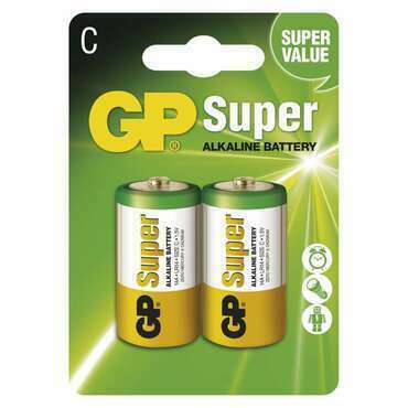 Baterie alkalická GP SUPER B1331 C (LR14) 2BL