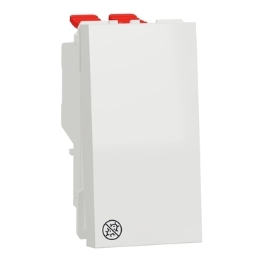 SCHN NU310520 Unica - Přepínač křížový řazení 7, 1M, Bílý Antibakteriální