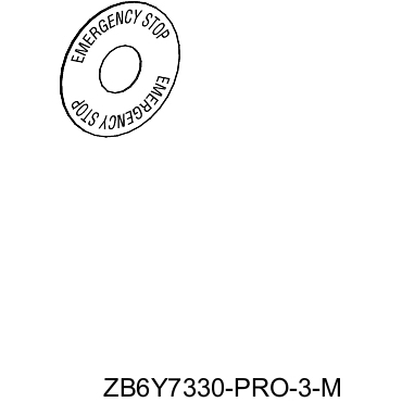 SCHN ZB6Y7330 Štítek se symbolem