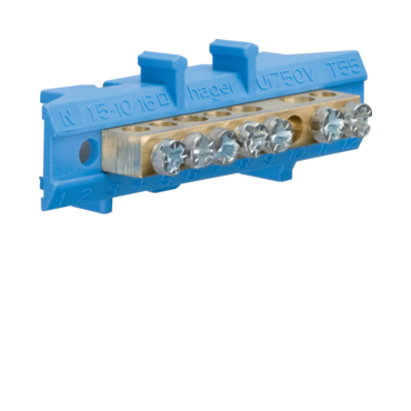 HAG KM07N Přídavná svorka N s předmontovatelným soklem (3x16