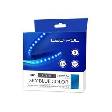 LED pásek LED-POL Strip 600L 2835 NWD Sky Blue