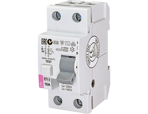 Chránič dvoupolový ETI 002061210 proudový chránič, EFI-P2 AC 16/0.03