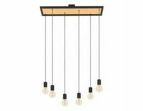 Svítidlo závěsné EGLO HL 6 E27 SCHWARZ HOLZ CONSETT