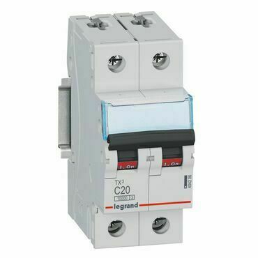 Jistič dvoupolový LEGRAND 404206 TX3 2P C20 10000A