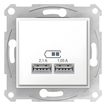 SCHN SDN2710221 Sedna - 2xUSB nabíjecí konektor 2.1A, Polar