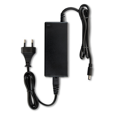 Adaptér napájecí MC LED adaptér 84W, DC 24V/3,5A, IP20, černý plast, s vidlicí