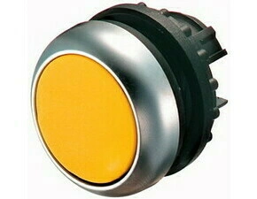 EATON 216598 M22-D-Y Ovládací hlavice tlačítka, zapuštěné tlačítko, bez aretace, kroužek titan, žlut