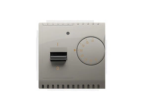 Termostat SIMON BASIC BMRT10W.02/29, s vnitř. tepl. senz., 16A/230V~, saténová