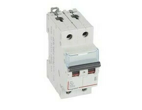 Jistič dvoupolový LEGRAND 409444 DX3 2P D2 10000A/16KA