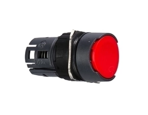 SCHN ZB6AA4 Ovládací hlavice stiskací, lícující s návratem - rudá