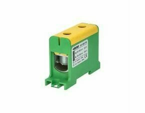 EL 1006630 Svorka univerzální UK 150/1 PE, 320A, 1pól., AL/CU, krytá, zel.-žl., na DIN/panel (bal.18