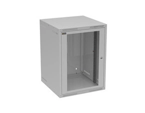Rozvaděč nástěnný SOLARIX GrandN-16U-66-21-G, 19", 16U, RAL 7035, 600x600 mm, skleněné dveře