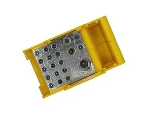 BEČOV UB120BK24 Distribuční blok DTB 120/15x16+4x35 žluto-zelený