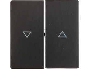 HAG 16256086 Kolébka s potiskem šipky, dělená, Berker Q.x, antracit, sametová