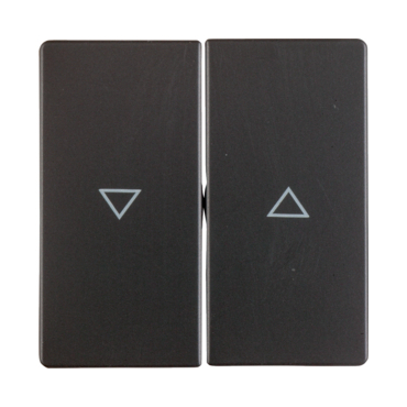 HAG 16256086 Kolébka s potiskem šipky, dělená, Berker Q.x, antracit, sametová