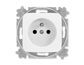 Zásuvka jednonásobná ABB Reflex SI 5519B-A02347 B, alpská bílá, s bezšroub. svorkami