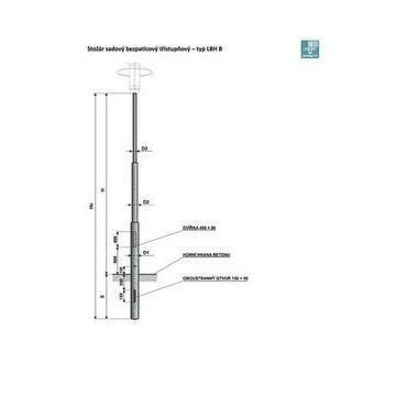 LBH 5 - B stožár sadový třístupňový