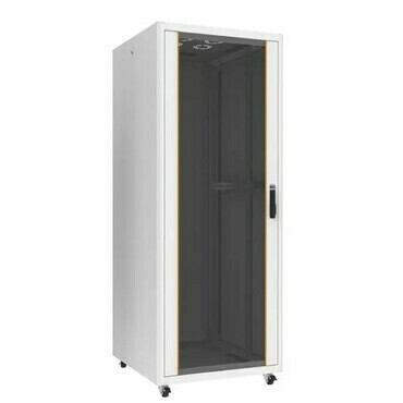 Rozvaděč stojanový AGER 22U6060SKD, 19", 22U, 600x600 mm, skleněné jednokřídlé dveře