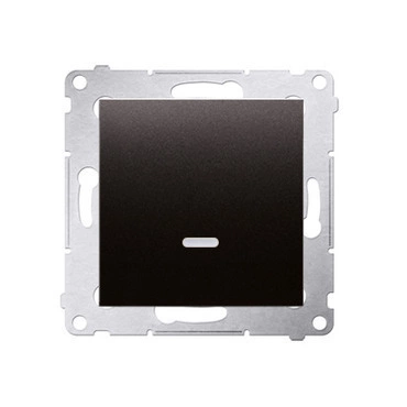 Přepínač střídavý SIMON DW6L.01/X/48, LED podsv., ř.6So, antracitová metal.