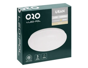 Nástěnné a stropní LED svítidlo LED-POL Uran 24W neutrální bílá