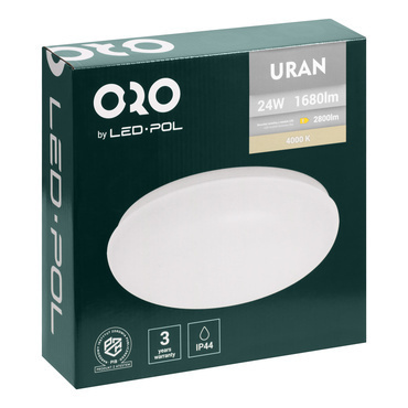 Nástěnné a stropní LED svítidlo LED-POL Uran 24W neutrální bílá