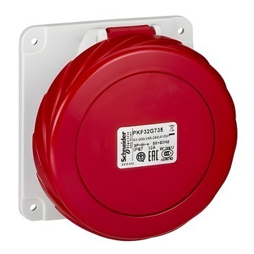 SCHN PKF32G735 Zásuvka vest.rovná 32A 3P+N+PE 380-415V IP67 50-60Hz