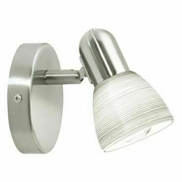 Svítidlo nástěnné EGLO WL 1 E14 NICKEL-MATT WEISS DAKAR 1