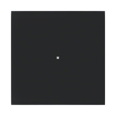 HAG 75161592 Senzor, tlačítkový, 1-násobný, Komfort, B.IQ, sklo, černá