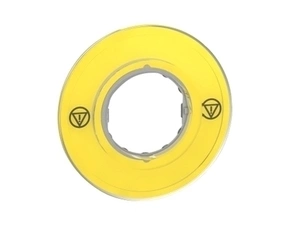 SCHN ZBY9121 3D kruhový štítek pro nouzové zastavení, bez popisu