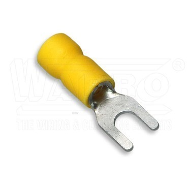 wpr9842 VIIZ-6-M4/9-V lisovací vidlice s izolací PVC, 4,0 - 6,0 mm2, o M4, EASY ENTRY, š: 9 mm, žlut