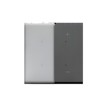 Kryt SIMON 55 TKE25/116, pro elektronické spínače a ovladače, 1/2násobný, pravostranný, grafitová ma