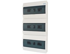 Rozvodnice nástěnná EATON 280351 BC-O-3/54-ECO, průhledné plast. dveře, 3 řady, 54 modulů