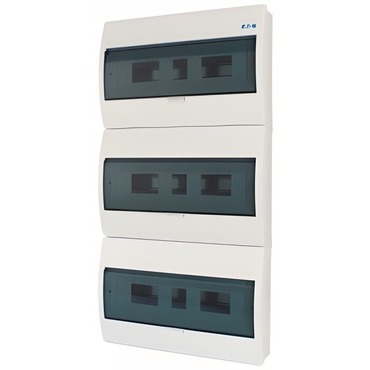 Rozvodnice nástěnná EATON 280351 BC-O-3/54-ECO, průhledné plast. dveře, 3 řady, 54 modulů