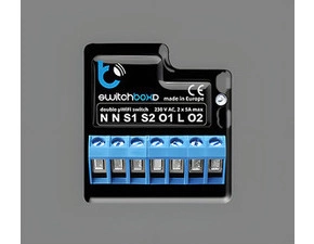 Ovladač SIMON GO EW2W, switchBoxD se 2relé pro spotř. 230V a sv. do 1kW, zapust., Wi-Fi