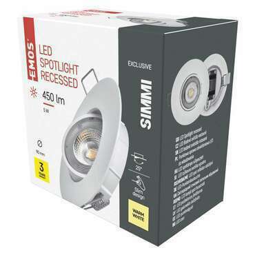 EMOS ZD3121 LED BOD. SVÍT. 5W 450LM EXCL. WW B