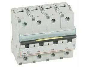 Jistič čtyřpolový LEGRAND 409089 DX3 4P B80 10000A/16KA