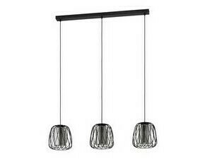 Svítidlo závěsné EGLO HL 3 E27 SCHWARZ SW-TRANSP.FLORESTA