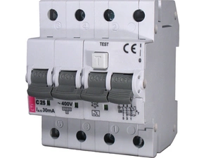 Chránič kombinovaný ETI 002174701 Proud. chránič s nadpr. ochran. KZS-4M 3p A B6/0.03