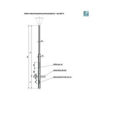 LBH 5 - A stožár sadový dvoustupňový