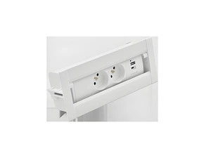 Mediaport Spinner SIMON 480 48610E20B000000-33, 2zásuvky+USB nabíječka, připojení pomocí konektoru,