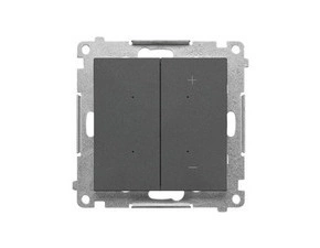 SIMON TESL1.01/116 Stmívač pro stmívatelné LED, tlačítkový (přístroj s krytem) bílá