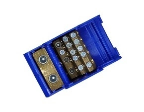 BEČOV UB295K12 Distribuční blok DTB 2x95/3x35+2x16+9x6 modrý