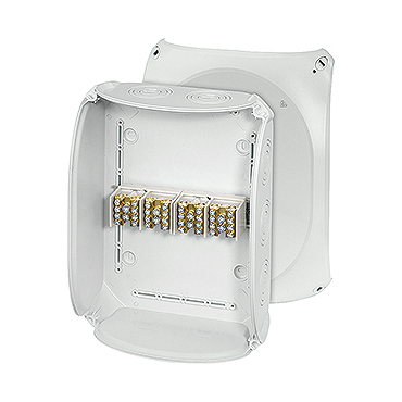 HEN DK 3534 S Krabcová rozvodka pro vnitřní a venkovní chráněné instalace IP 55/IP 66, se svorkovnic