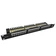 Patch panel SOLARIX SX24L-6-UTP-BK-N, 19", CAT6, UTP, 24x RJ45, 1U, vyvazovací lišta, černý