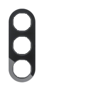 HAG 10132016 Rámeček 3-násobný, Serie R.classic, sklo, černá