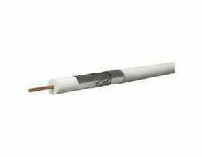 Kabel koaxiální EMOS S5252, CB500, PVC, vodič 0,75 mm, plášť 5 mm, vnitřní, bílá, 100 m