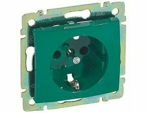 LEG 774372 VA ZELENÁ ZÁSUVKA 2P+T SCHUKO