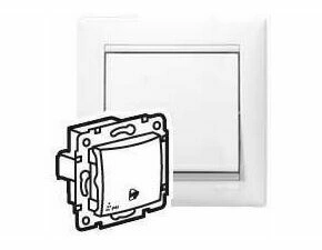 LEG 770099 VA BÍLÁ TLAČ. PIKT.ZVONEK IP44